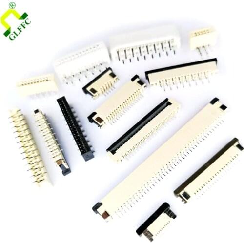 10PCS Drawer Top Contact Type 0.5mm 1.0mm 4P 5P 6P 7 8P 10P 11 12P 13 14P 15 16 18P 20P 24P 26P 30P FPC Connector Socket FFC