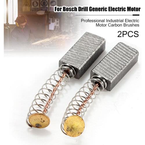 2pcs/Set 17x8x5mm Carbon Brushes For Bosch Drill Generic Electric Motor Professional Industrial Electric Motor Carbon Brushes