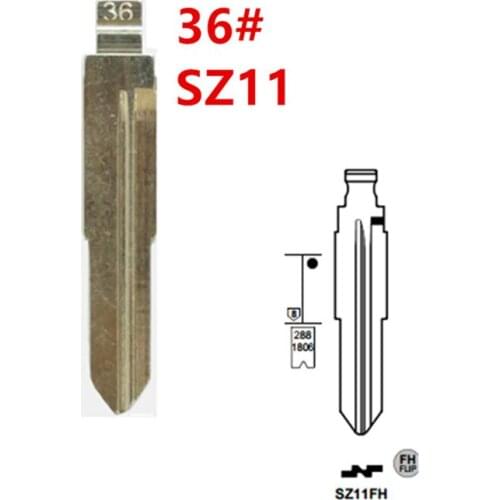 20pcs 36# SZ11 SZ11MH SZ11FH for Suzuki Key Blade for KD keydiy xhorse VVDI remotes universal
