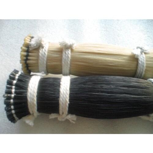 60 Hanks Violin bow hair 6 grams 32 inches including 30 hanks black and 30 hanks white hair