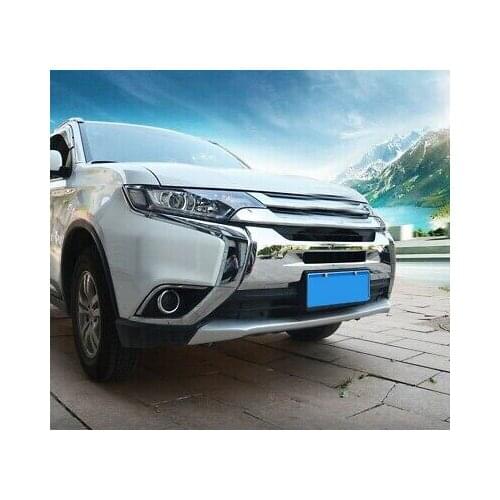 ABS Chrome Front Gill Bumper Trim Cover For Mitsubishi Outlander 2016-2018