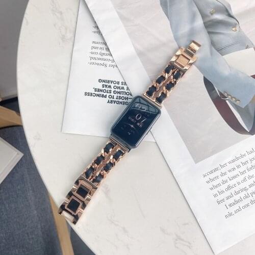 Fashion Stainless Steel Wristband Strap for Huawei Watch FIT Lady Bracelet for Hua Wei Smart Watch fit Replacement Band Correa