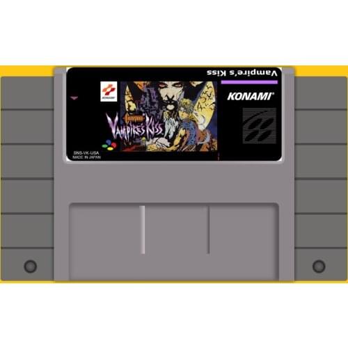 Castlevania vampires kiss 16 Bit Game Card For USA NTSC Game Player