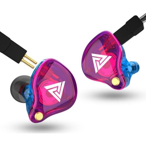 VK4 Moving Coil Colorful In Ear Earphone Headset HIFI Bass Noise Cancelling Earbuds With Mic Replaced Cable Headphone Subwoofer