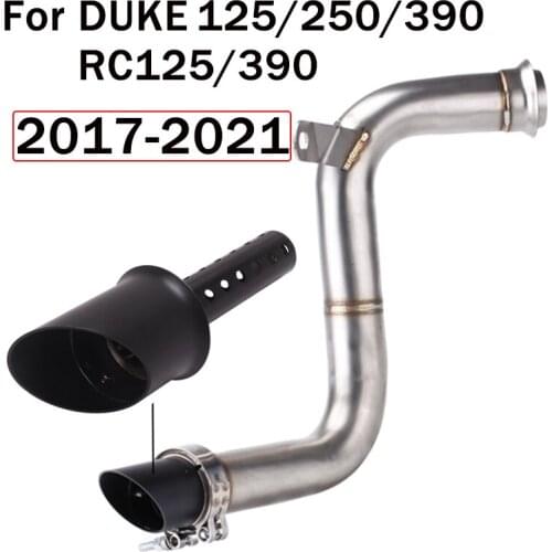 Motorcycle Exhaust Muffler Escape Link DB Killer Silence Slip On For DUKE 125 250 390 RC125 RC390 2017 2018 2019 2020 2021