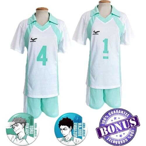 Haikyuu!! Cosplay Costumes Tooru Oikawa Hajime Iwaizumi Haikyu Aoba Jousai High School Volleyball Club Uniforms Cos Sports Suits