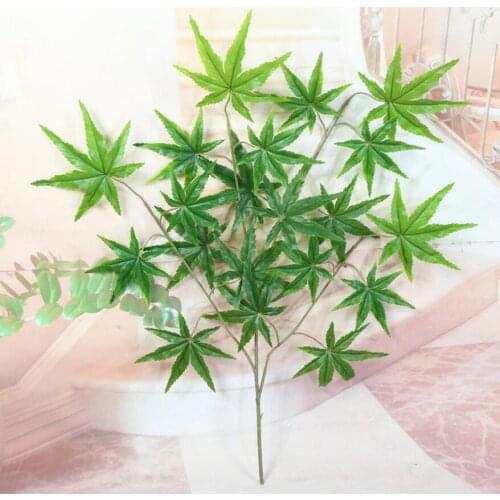 12pcs Artificial Maple leaves Leaf For Craft Wedding Bridal Bouquet Home Office Wreath Decoration