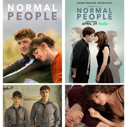 CANVAS Painting 2020 New 5 Star Moive Normal People Actress Marianne Daisy Edgar-Jones Lovers Actor Paul Mescal Poster Wall Art