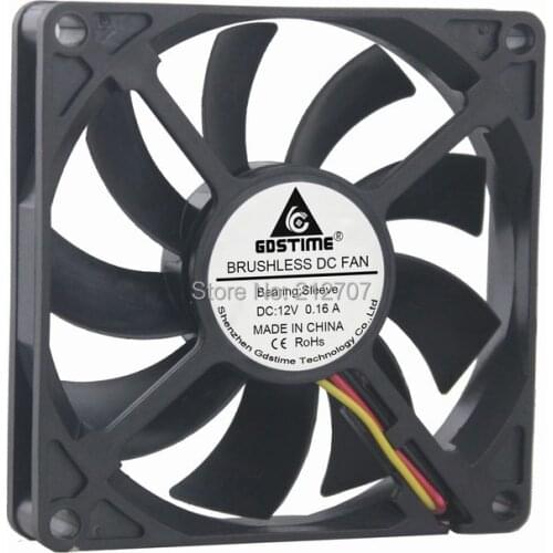 1PCS Gdstime DC 12V 3Pin 80mm 80x80x15mm 8CM PC Computer CPU Cooler Cooling Fan