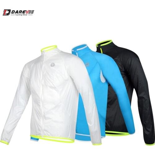 DAREVIE Soft Light Cycling Jacket Waterproof Cycling Jacket Windproof Long Sleeve Biking Jacket Water Resistance PRO Bike Jacket