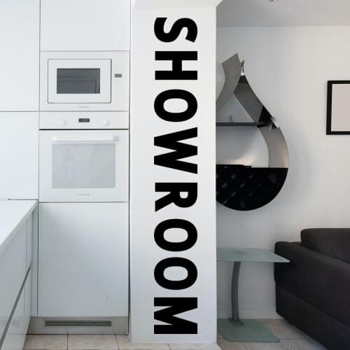 English SHOW ROOM Wall Sticker Bedroom Decor Livng Room Creative Background Wall Decal Self-adhesive Fridge Door Sticker