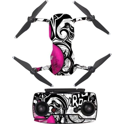 Punk Rock Style Decal Skin Sticker For DJI Mavic Air Drone + Remote Controller + 3 Batteries Protection Film Cover A0145