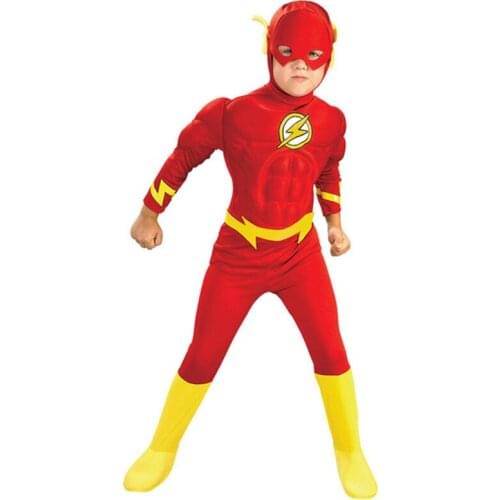 American Super Heroes Kids Cosplay Muscle Chest Outfit Fancy Children Superheroes Costume Comic Fancy Dress For Child Kids