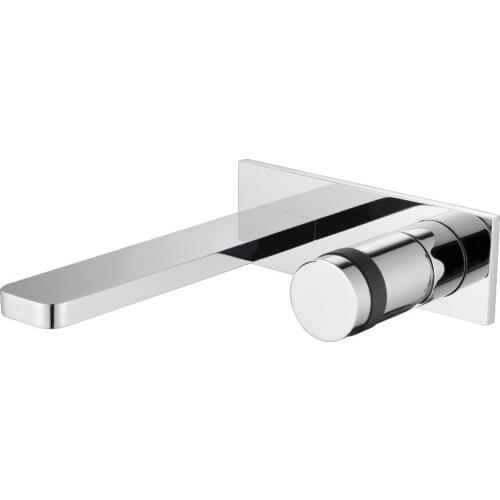 Wall mounted chrome brass bathroom sink faucet Cold and hot water basin mixer faucet Exquisite switch--High quality series