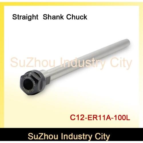 New ! C12 ER11A 100L Collet Chuck Hoder Straight Extension Rod Shank Chuck Collect ER11 Collet ER11A Nut for CNC Milling