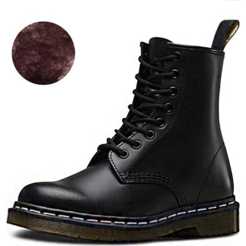 New Woman Boots Platform Eplosion Shoes Woman Leather Wool Warm Winter Boots Women Plus Size Women Shoes Designers