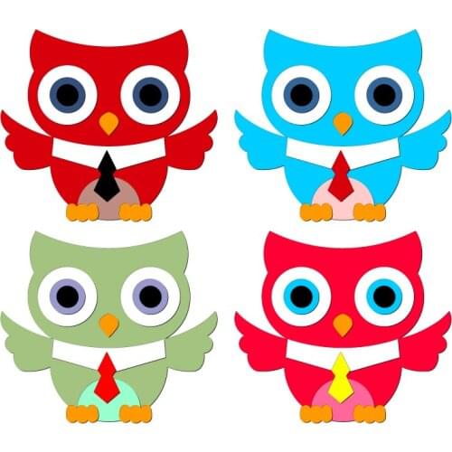New Cartoons Owl Wooden Die Scrapbooking C2769 Cutting Dies Multiple Sizes Compatible with most die cutting machines