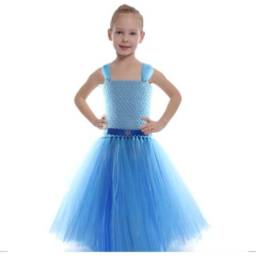 New elsa costume children princes dresses for girls clothes infant girl fantasy carnival costume for children fantasy girl 3-11Y