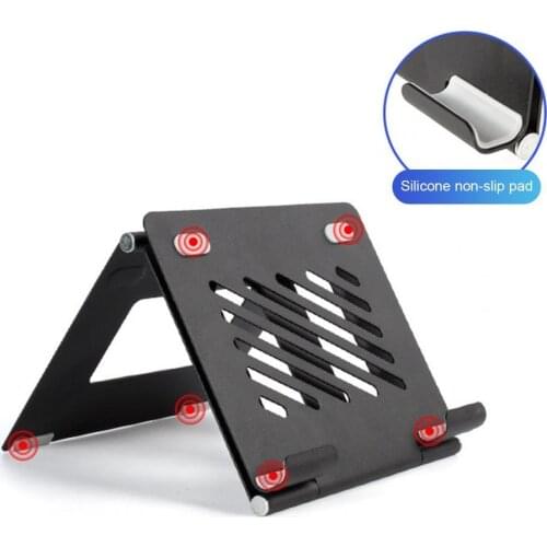Computer Stand Heat Dissipation Ergonomic Design Aluminum Alloy Folding Portable Laptop Tablet Bracket for Home