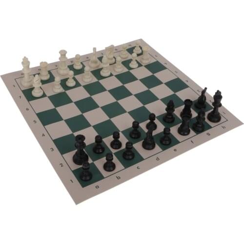 Portable Travel Chess Set Roll Up Mat in Tube Shaped Box Shoulder Strap S/M/L Light Weight Chess Game Family Camping Travelling