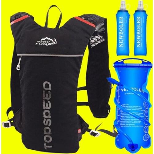 Ultra Lightweight Running Backpack 5L Running Trail Hydration Vest Pack Marathon Running Bike Rucksack bag 500ml Soft Flask