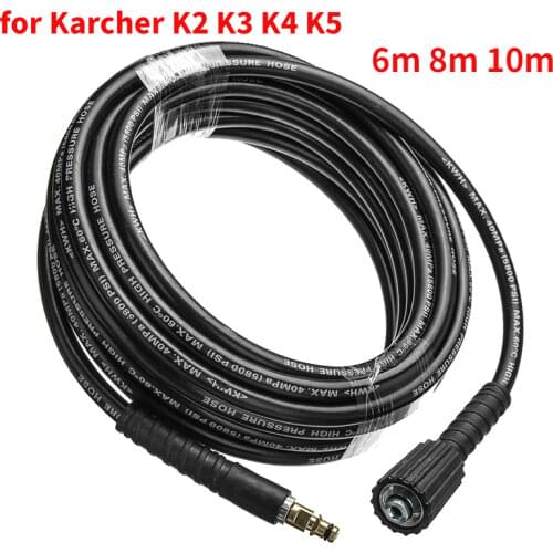 6~10 Meters High Pressure Washer Hose Pipe Cord Car Washer Water Cleaning Extension Hose Gun Quick Connect for Karcher K2~K5