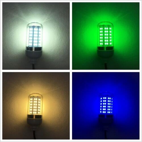 LED underwater fishing light, lure fish fish light to attract shrimp, squid, krill, green old bubble