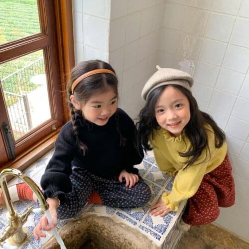 Girls Sweater Babys Coat Outwear 2021 New Arrive Thicken Warm Winter Autumn Knitting Scoop Jacket Long Sleeve Childrens Clothi