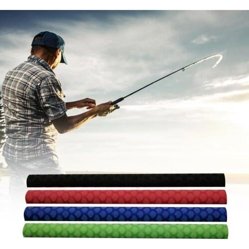 Fish Scale Pattern Heat Shrinkable Tube Anti-slip Fishing Rod Handle Cover for Angling Fishing Rod Handle Cover Fishing Pole Han
