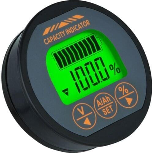 DC 8-80V 100A TR16 Battery Tester Battery Capacity Monitor Indicator Ammeter Voltmeter Voltage Current Meter For Lithium Battery