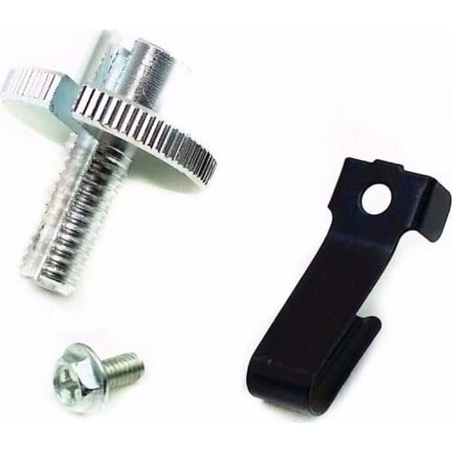 Universal CHROME Motorcycle CLUTCH LEVER CABLE ADJUSTER KIT BOLT W/ Locking Nut