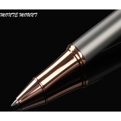Iron gray and rose gold Stripes Broad Nib roller ball pen Stationery School&Office Writing Pen