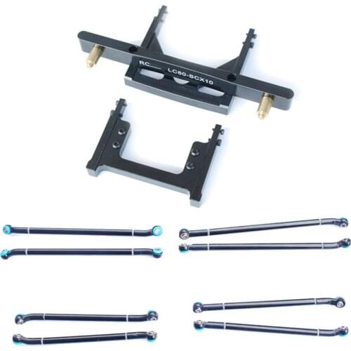 1/10 Rc Car SCX10 ii 90046 Changed to Land Cruiser LC80 Body Car Shell Fixed Mount & 4-link Tie Rod Kit