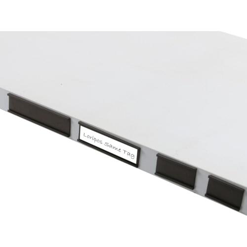 30pcs 76 x 25mm Magnetic Label Holders Sign Ticket Holder Holders for Metal Shelf Label Organization Whiteboard