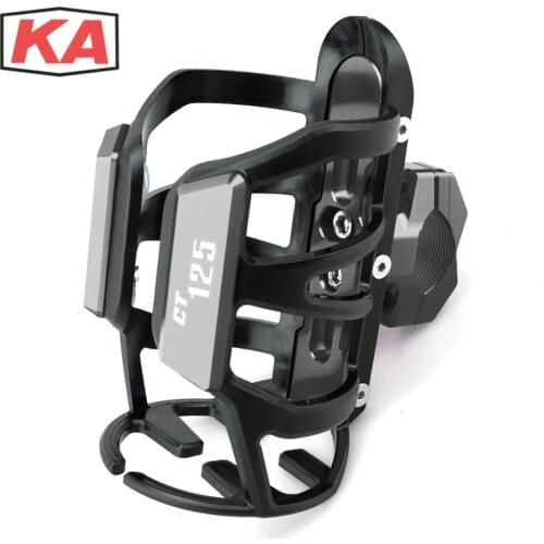 7 Colors Logo CT125 For HONDA CT125 CT 125 Aluminum Alloy Accessories Moto Beverage Water Bottle Cage Drink Cup Holder
