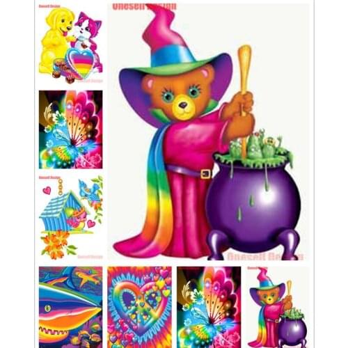 Halloween 5d diamond embroidery cartoon animal 5d diamond painting full square girl colorful 5d diamond mosaic sale best gift