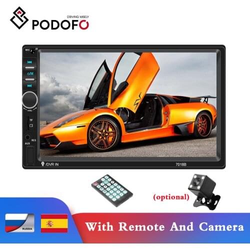 Podofo 2din Car Radio Autoradio 7" 2 Din Touch Screen Multimedia Player Stereo Bluetooth Audio Bluetooth FM Radio Autoradio