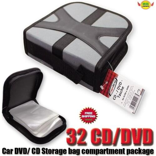 32 Disc Carry Box Holder Package Car Storage Bag Case Album DVD CD Organizer Protective Cover Home Collection