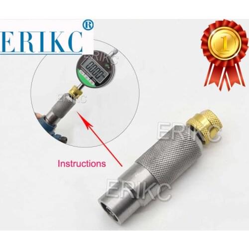 ERIKC Common Rail Fuel injector nozzle electromagnetic valve armature lift travel measuring seat tool For Siemens Piezo Injector
