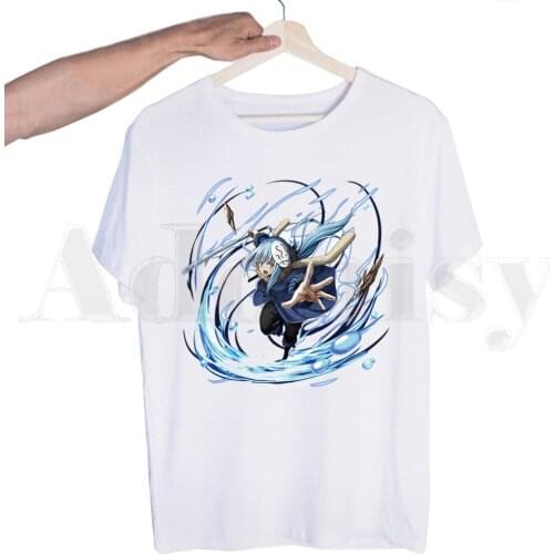 Rimuru Tempest That Time I Got Reincarnated As A Slime T-shirt for Men Short Sleeve T Shirt for Male White T Shirt Women Tees