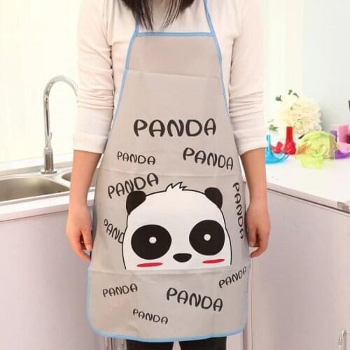 Hot Sale Aprons Cooking Bib Aprons Cartoon Long Sleeve Cuff Waterproof Aprons Gowns Suits Kitchen Apron For Monther