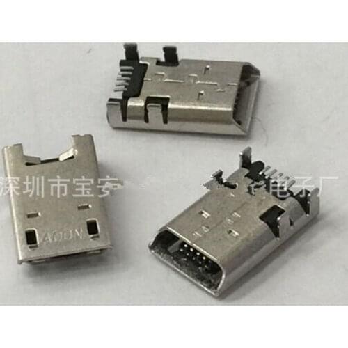 MICRO USB 5P , Male plug pin 4pin Fixed PCB , IPAD ,new and original