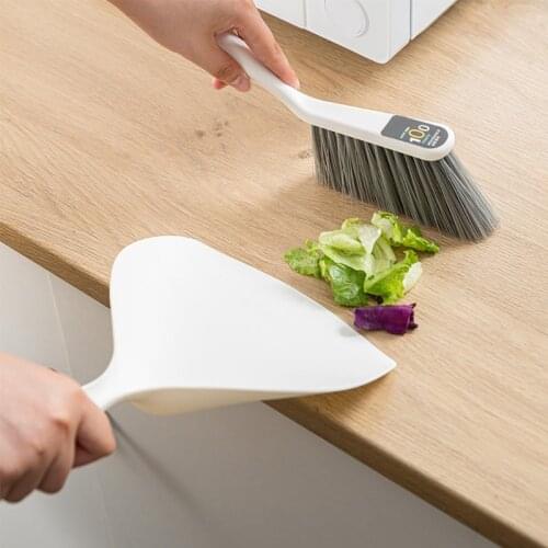 Mini Dustpan and Broom Set Brush Dust Pan Desktop Sweep Cleaning Household Brushes Portable Desktop Tool