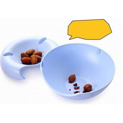 Multi-function Snacks Storage Box Double Dish Fruit Phone Holder For Pistachios Candies Condiments Coins Storage Waterproof Bowl