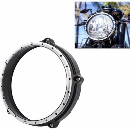 Motorcycle 7" Headlight Bezel Trim Ring For BMW R Nine T 2014-2017 Scrambler 17 ABS 2014-2017