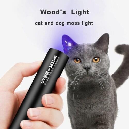 New Lamp Cat Ringworm Detector Flashlight Fungus Test Lamp Light Skin Ultraviolet Light Pet Dog Moss Tinea Urine And Stains