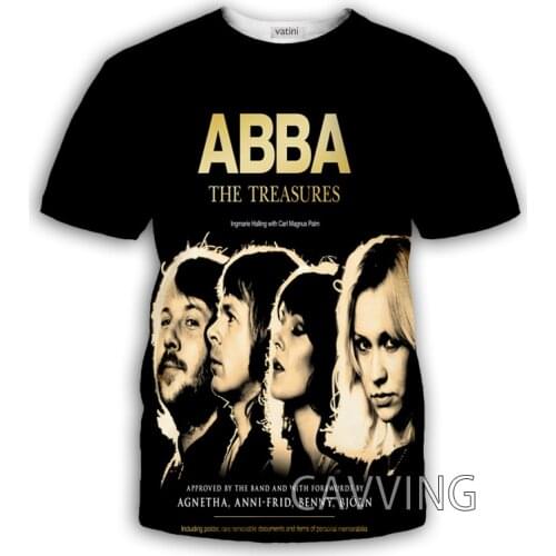 New Fashion Women/Mens 3D Print ABBA Band Casual T-shirts Hip Hop Tshirts Harajuku Styles Tops Clothing Size : S-7XL