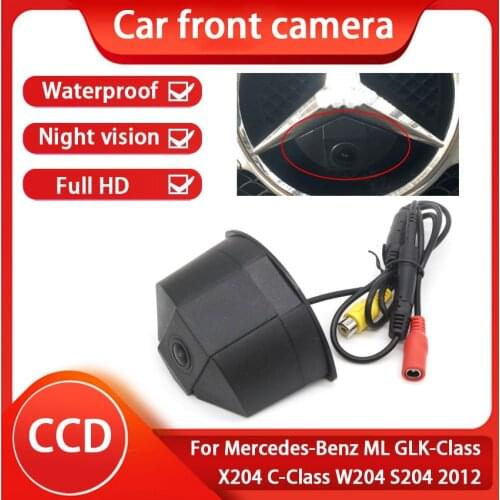 Wide Angle 170° CCD full HD + high quality Car Front Logo Mark Camera For Mercedes-Benz ML GLK-Class X204 C-Class W204 S204 2012