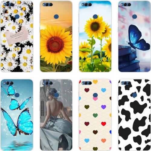 For Huawei Honor 7X Case Silicone Back Cover Phone Case For Huawei Mate SE BND-L34 Coque Cover Bumper on Honor 7X X7 7 X BND-L21