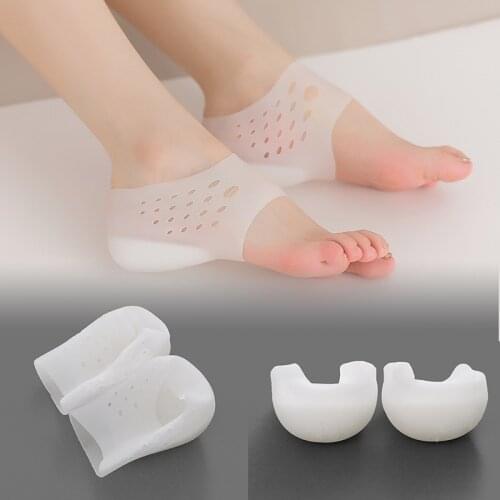 2pcs Invisible Height Increased Insole Silicone Heel Socks for Women Men insoles 2-4cm insoles for plantar fasciitis shoe sole
